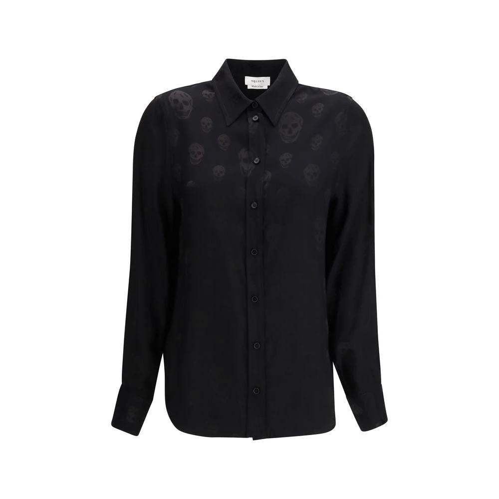 Alexander McQueen Black Viscose Pattern Shirt – Ask Me Wear Alexander McQueen Black Viscose Pattern Shirt – Ask Me Wear