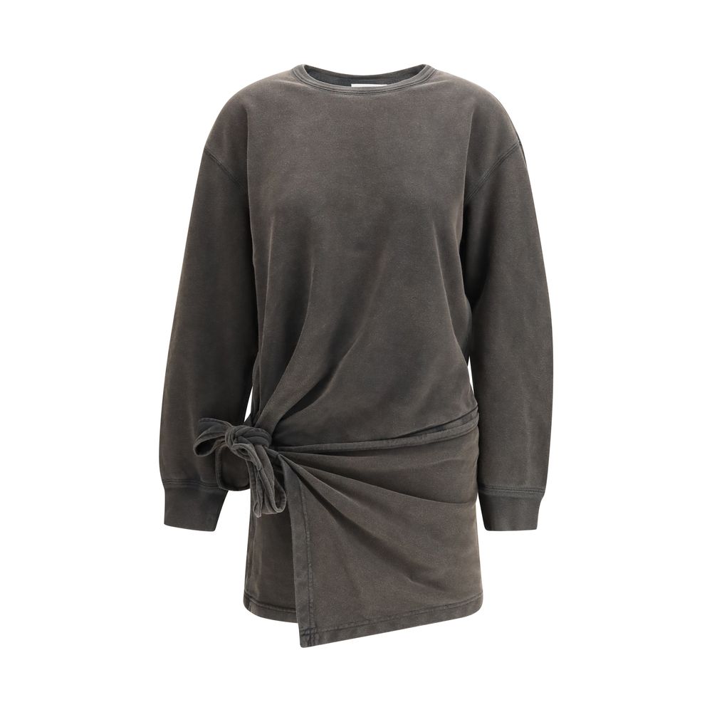 isabel marant sweater dress Marant Etoile Gray Cotton Casual Dress - IT38