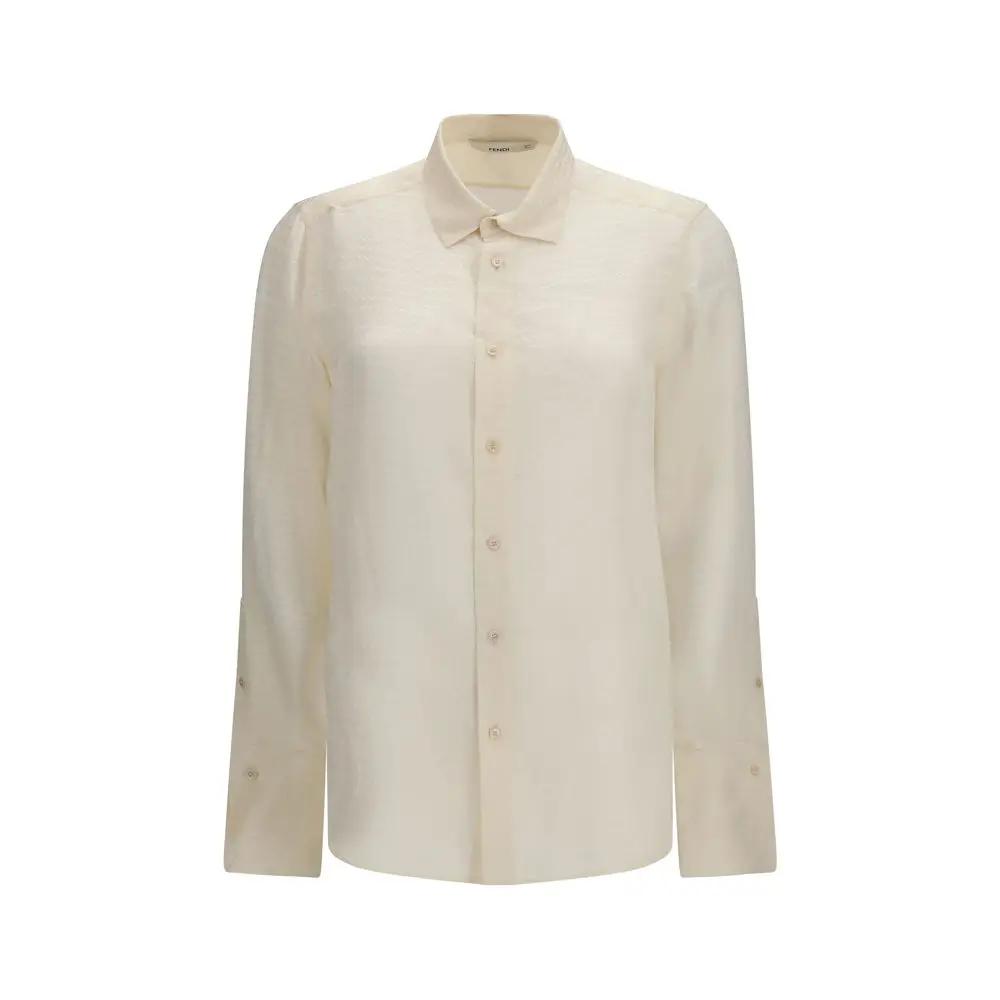 Fendi Beige Silk Pattern Shirt – Ask Me Wear