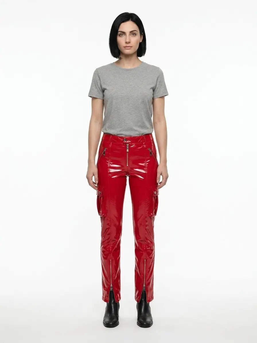 パンツ DOLCE&GABBANA red coating pant Dolce & Gabbana Red Elastane Casual Pants – Ask Me Wear