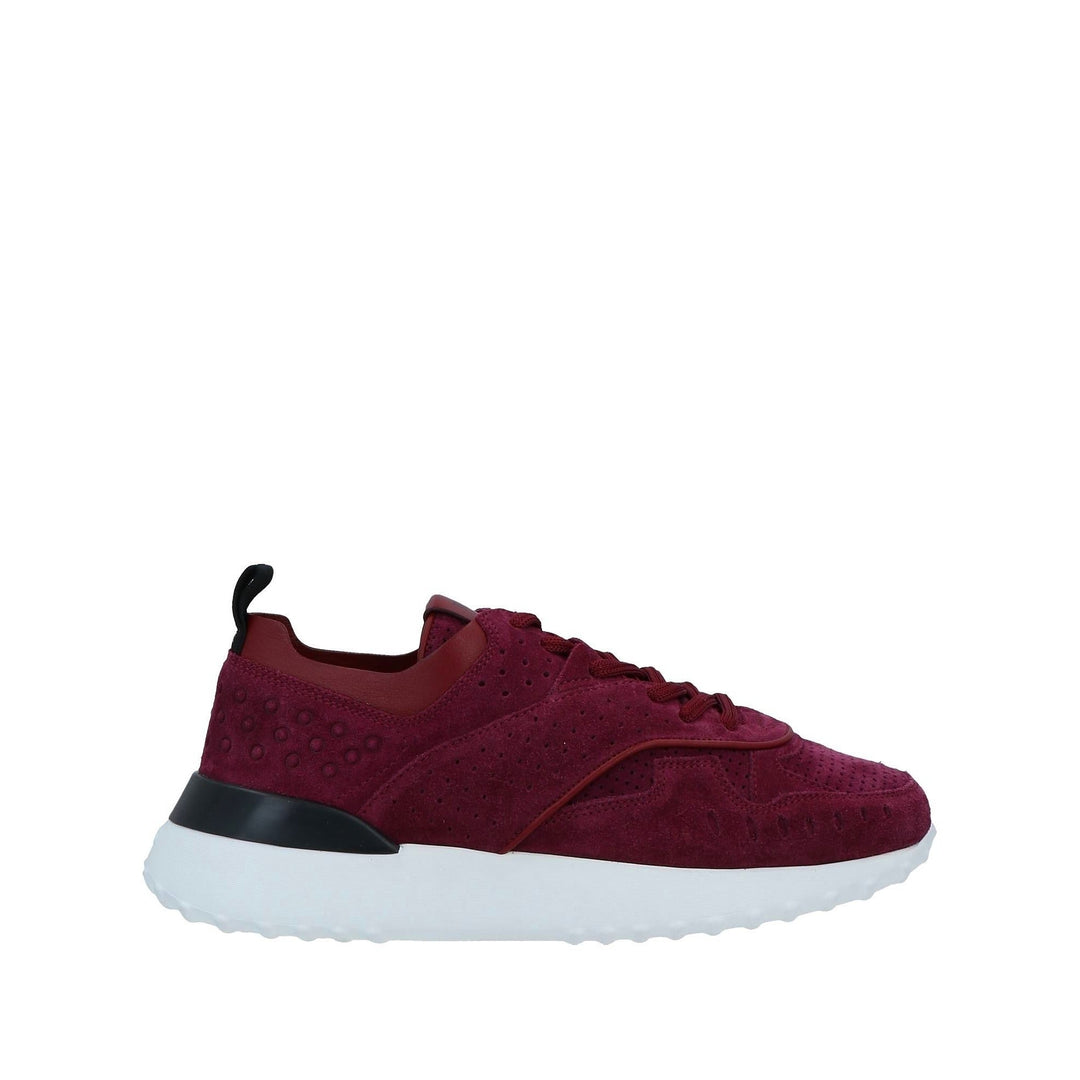 Tod's Fondo Sportivo 80A Allacciata Sneakers in Burgundy