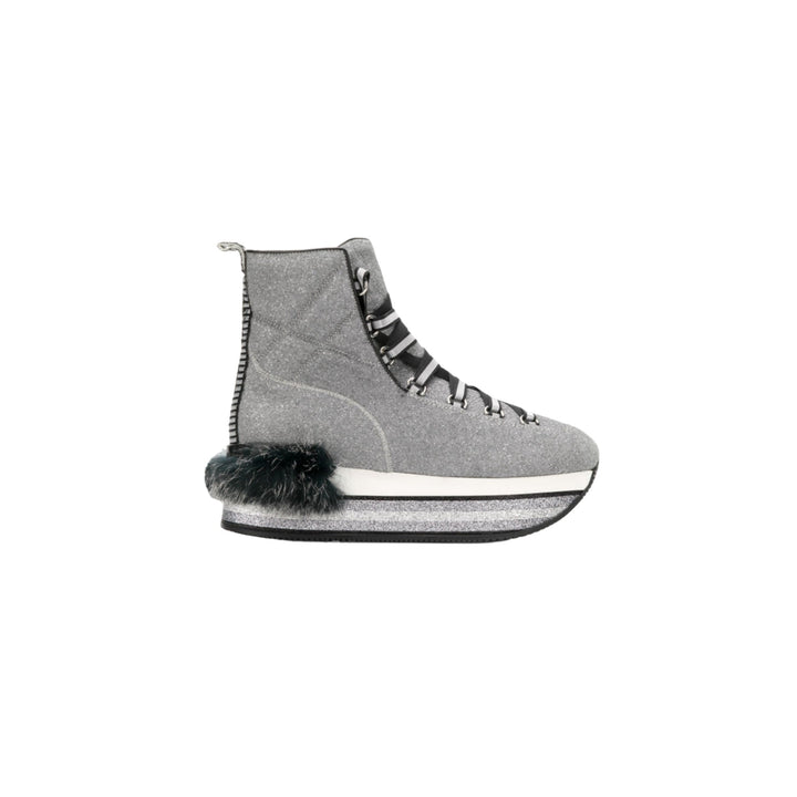 Hogan Maxi H222 Rabbit Fur Ankle Boots