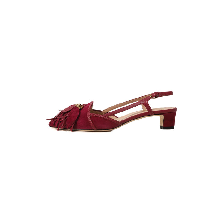 Tod's Cuoio T35 Leather Sandals in Fuschia