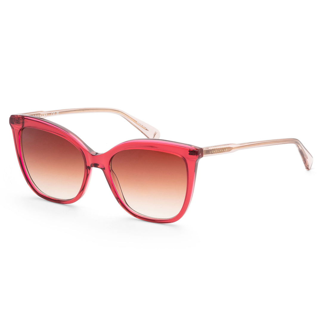 Longchamp Women's 55mm Transparent Fuchsia Rose Sunglasses LO729S-525