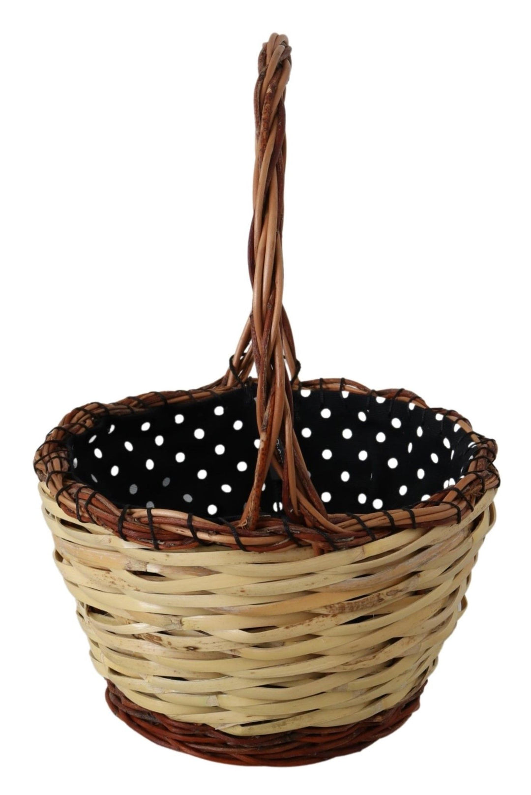 Dolce & Gabbana - Dolce & Gabbana Chic Beige Wicker Basket Tote Bag - VAS12274 - Ask Me Wear