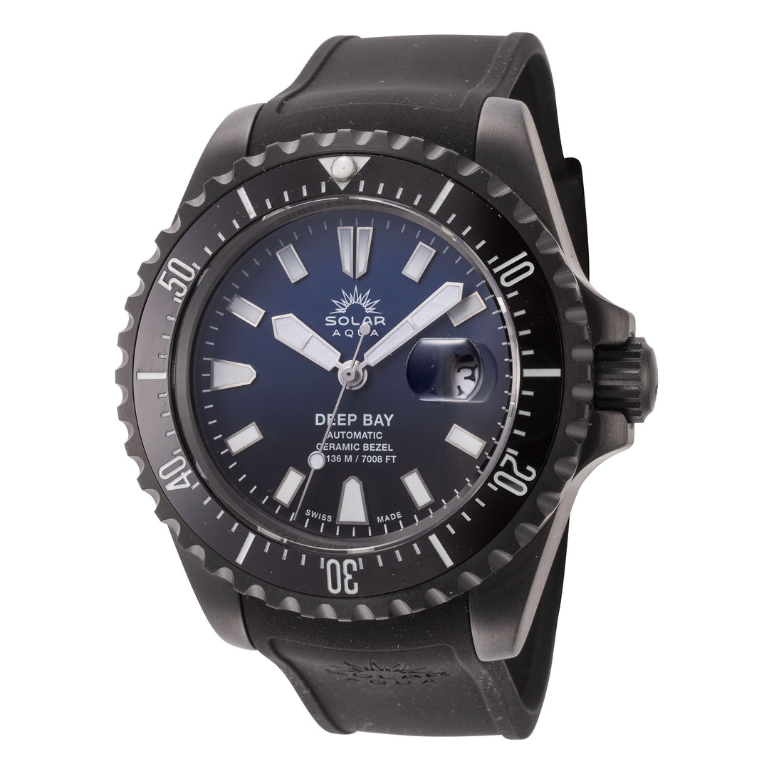 Solar Aqua Men's Deep Bay 45mm Automatic Watch SA0030.0012-1