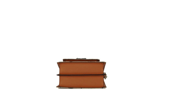 MCM - MCM Signature Berlin Gold Diamond Logo Leather Mini Flap Lock Crossbody Handbag - 70386 - Ask Me Wear