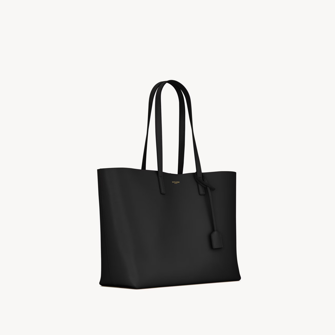 Saint Laurent Large Leather East/West Tote Bag – Cassandre Charm