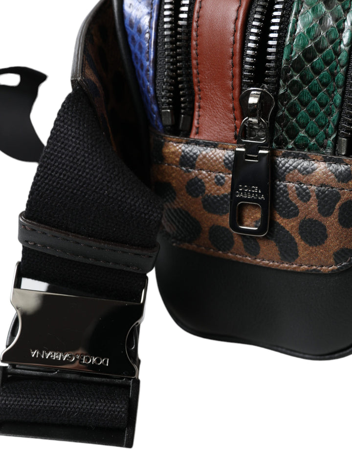 Dolce & Gabbana - Dolce & Gabbana Exotic Leather Leopard Belt Bag - BAG1248 - Ask Me Wear