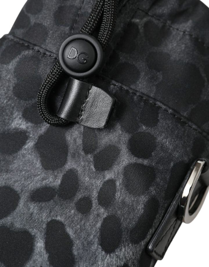 Dolce & Gabbana - Dolce & Gabbana Chic Leopard Print Round Bottle Cage - BAG1352 - Ask Me Wear