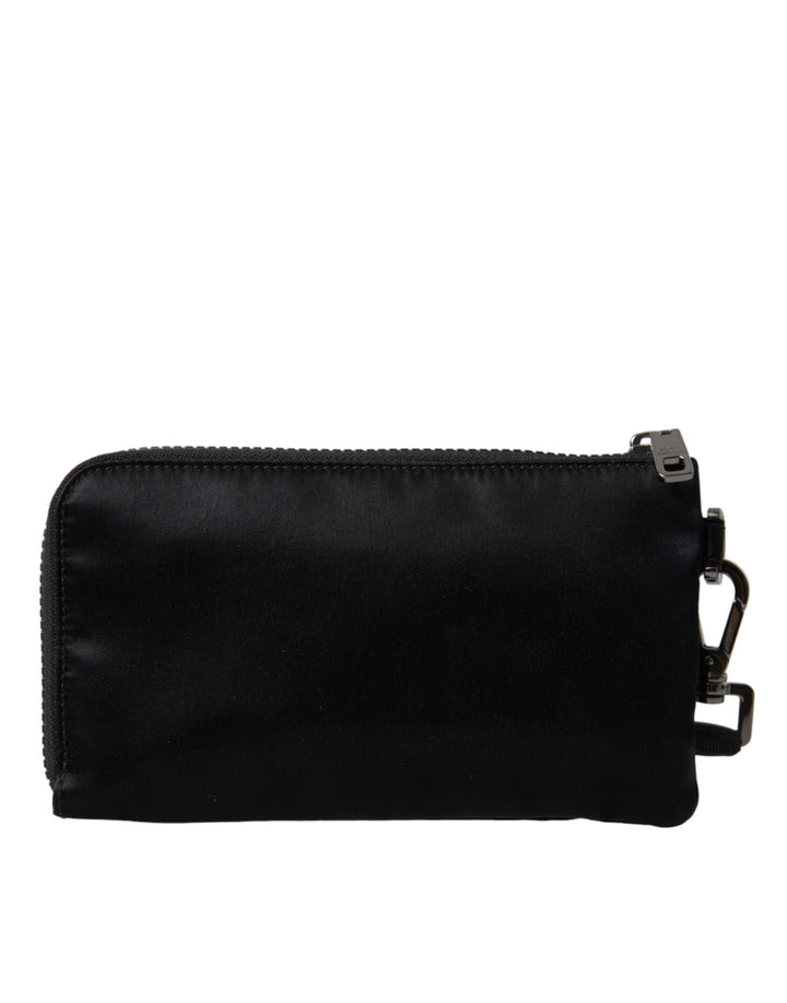 Dolce & Gabbana - Dolce & Gabbana Elegant Black Nylon & Leather Pouch - BAG1373 - Ask Me Wear