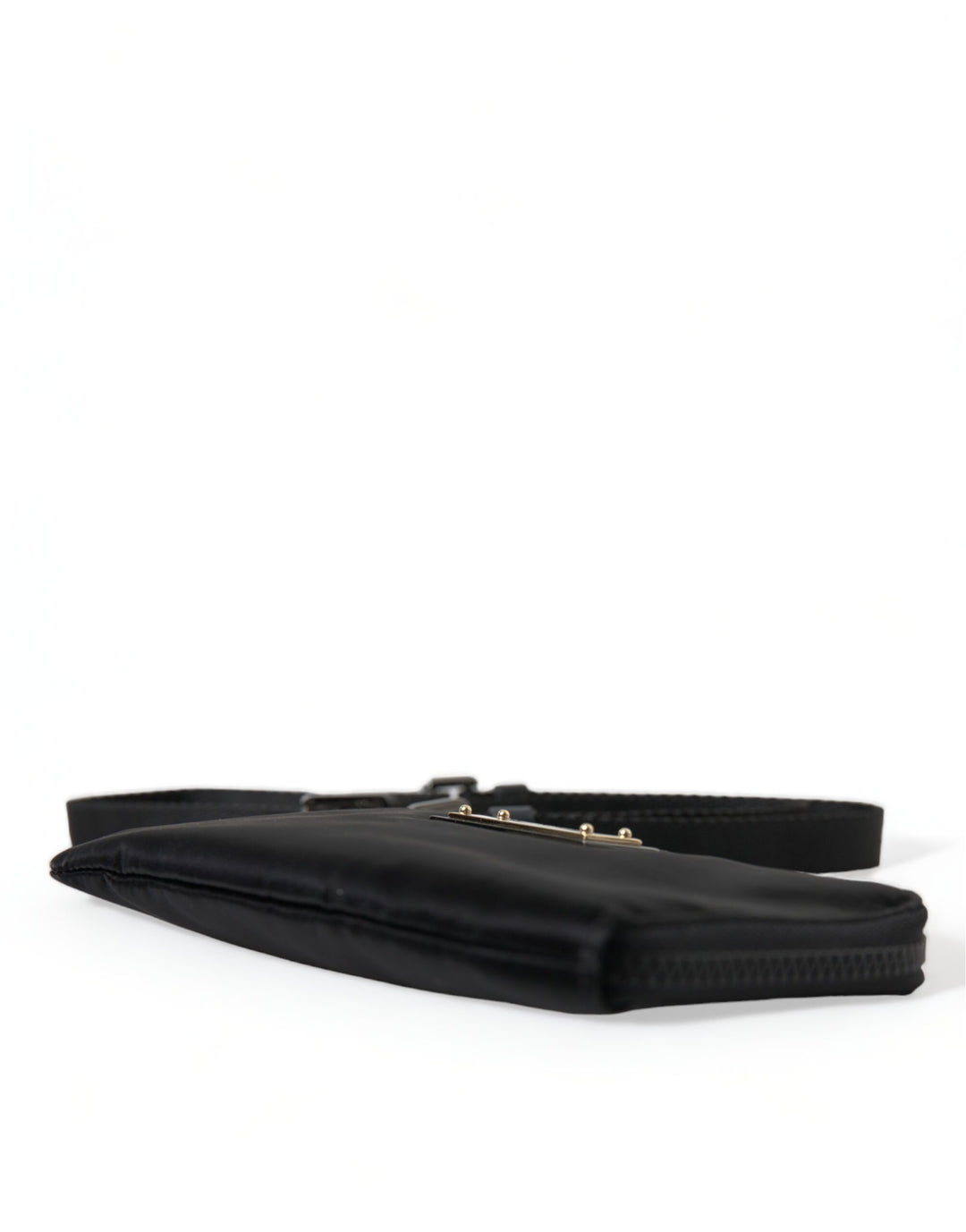 Dolce & Gabbana - Dolce & Gabbana Elegant Black Nylon & Leather Pouch - BAG1373 - Ask Me Wear