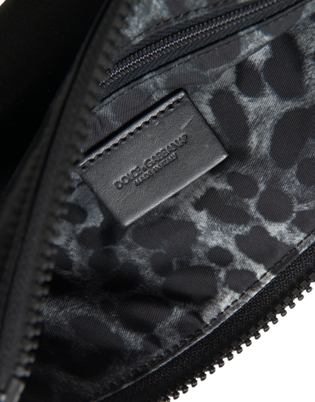 Dolce & Gabbana - Dolce & Gabbana Elegant Black Nylon & Leather Pouch - BAG1373 - Ask Me Wear