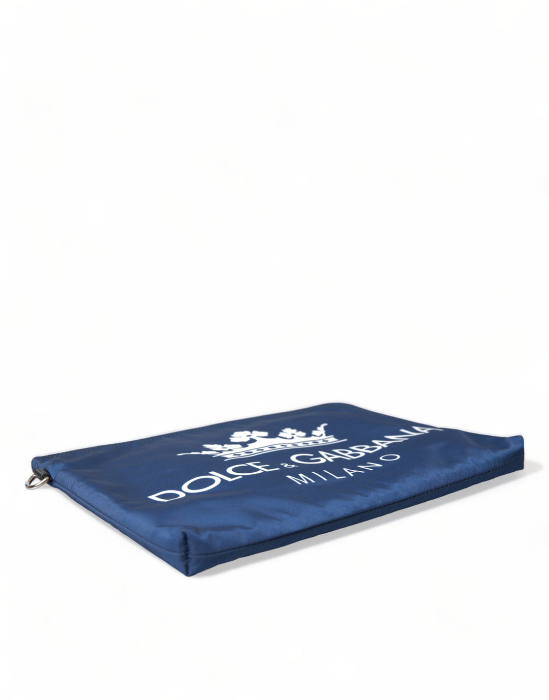 Dolce & Gabbana - Dolce & Gabbana Elegant Blue Nylon Zipped Clutch - BAG1376 - Ask Me Wear
