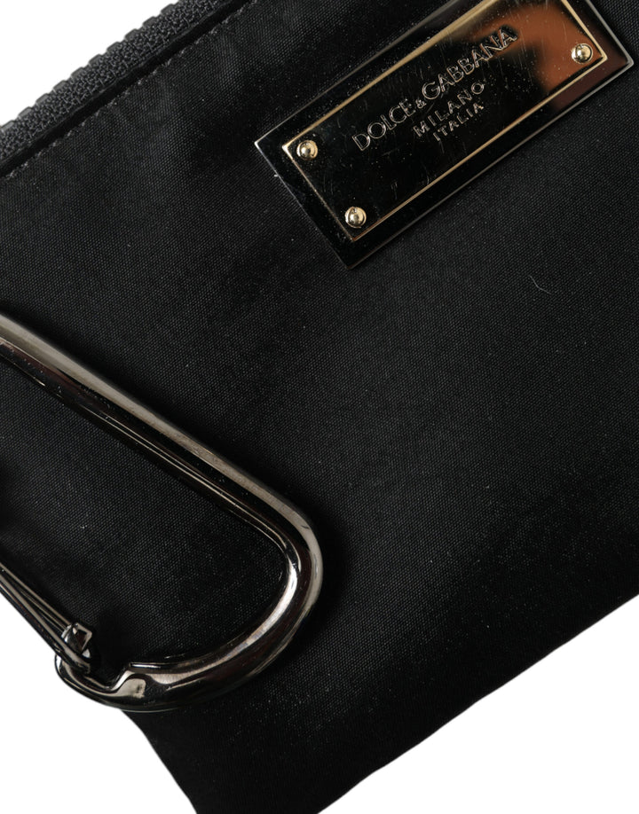 Dolce & Gabbana - Dolce & Gabbana Chic Nylon - Leather Designer Pouch - BAG1315 - Ask Me Wear