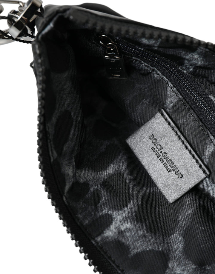 Dolce & Gabbana - Dolce & Gabbana Chic Nylon - Leather Designer Pouch - BAG1315 - Ask Me Wear