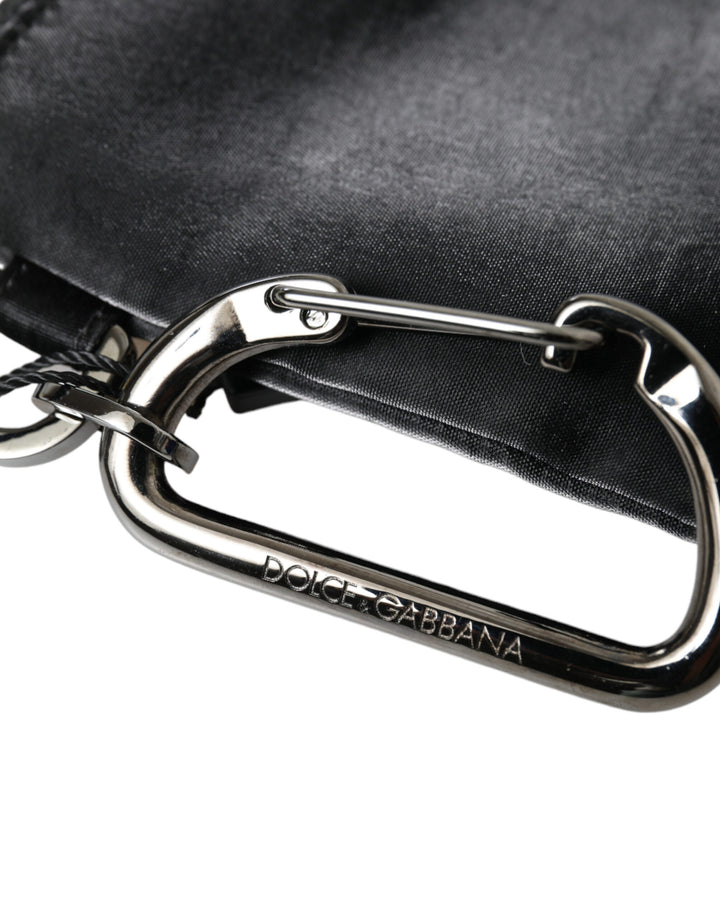 Dolce & Gabbana - Dolce & Gabbana Chic Nylon - Leather Designer Pouch - BAG1315 - Ask Me Wear