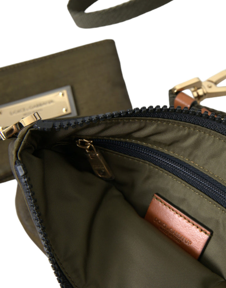 Dolce & Gabbana - Dolce & Gabbana Elegant Dark Green Multifunctional Kit - BAG1129 - Ask Me Wear