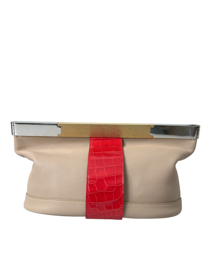 Balenciaga - Balenciaga Two Tone Exotic Leather Clutch - BAG1173 - Ask Me Wear