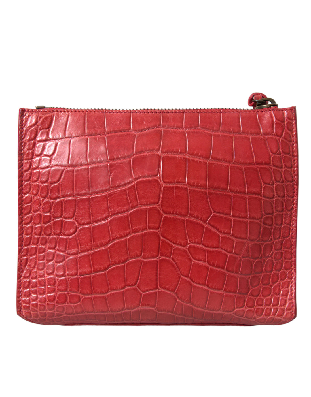 Balenciaga - Balenciaga Exotic Red Alligator Leather Clutch - BAG1165 - Ask Me Wear