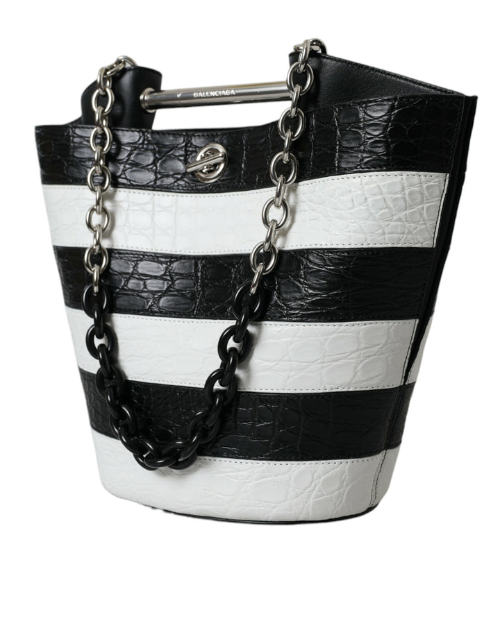 Balenciaga - Balenciaga Chic Crocodile Leather Maxi Bucket Bag - BAG1178 - Ask Me Wear