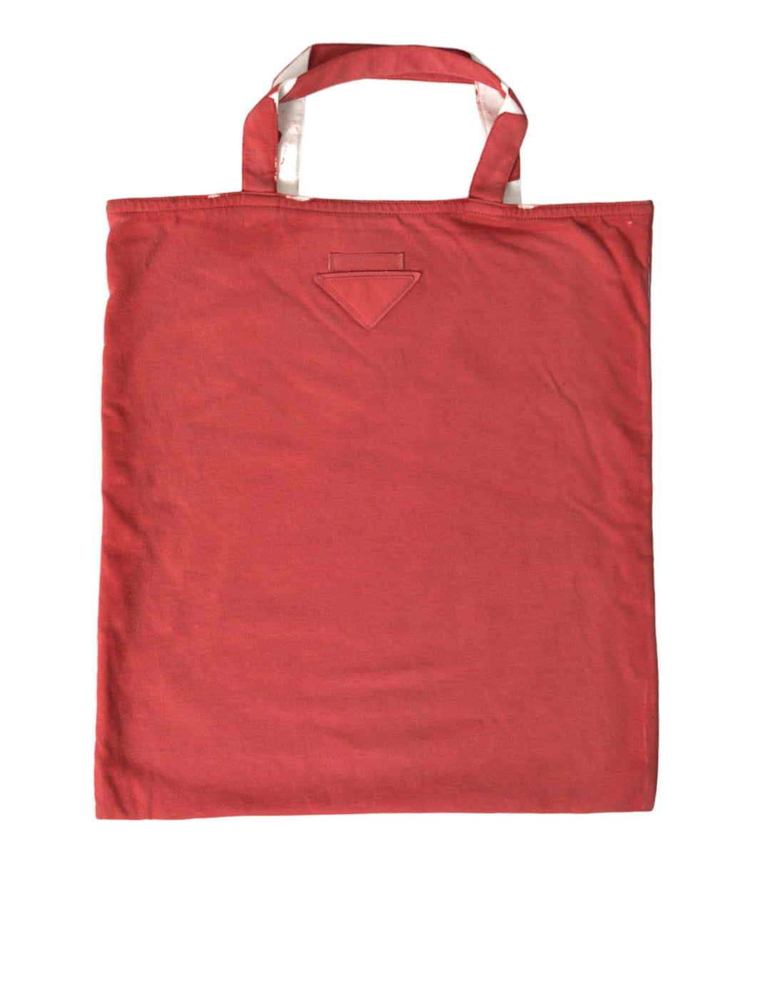 Prada - Prada Chic Red and White Fabric Tote Bag - BAG1192 - Ask Me Wear