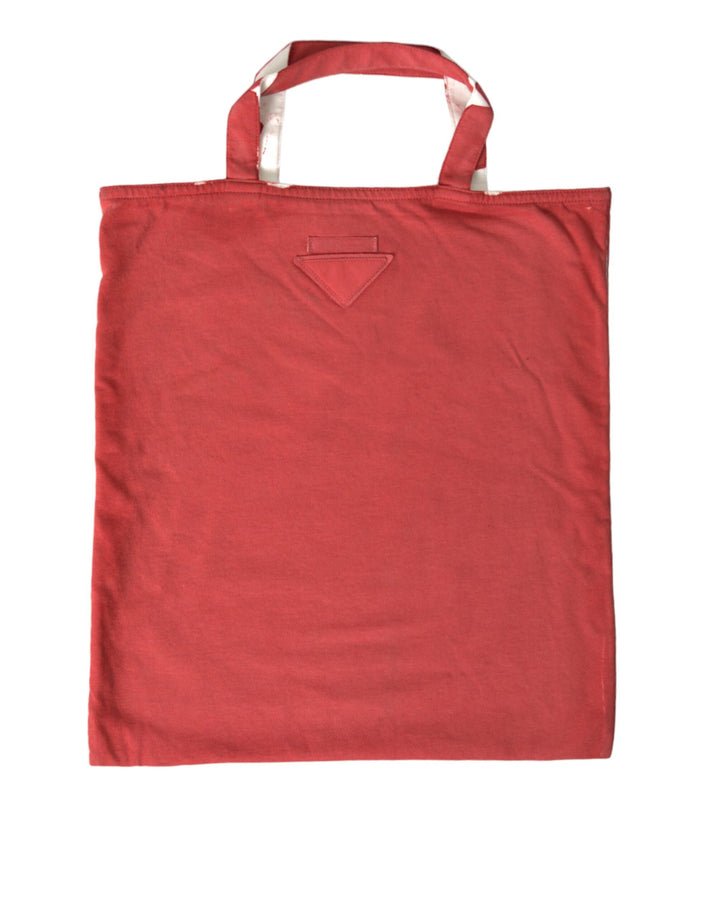 Prada - Prada Chic Red and White Fabric Tote Bag - BAG1192 - Ask Me Wear