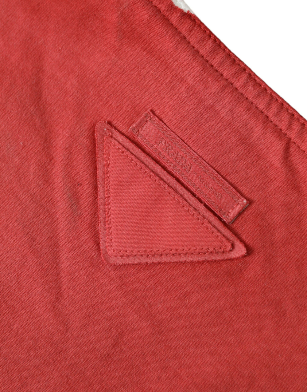 Prada - Prada Chic Red and White Fabric Tote Bag - BAG1192 - Ask Me Wear