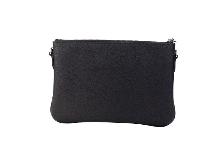 Burberry - Burberry Peyton Monogram Black Leather Pouch Crossbody Bag Purse - 57359 - Ask Me Wear