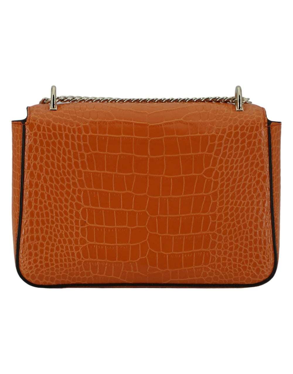 Jimmy Choo - Jimmy Choo Amber Orange Leather Shoulder Bag - 196176862228 - Ask Me Wear