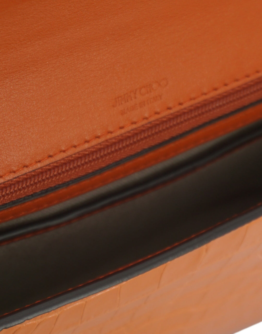Jimmy Choo - Jimmy Choo Amber Orange Leather Shoulder Bag - 196176862228 - Ask Me Wear