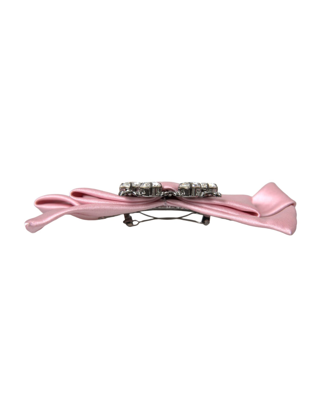 Dolce & Gabbana - Dolce & Gabbana Pink Satin Crystal Jewelry Brooch Hair Pin - SMY10228 - Ask Me Wear