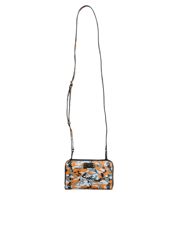 Dolce & Gabbana - Dolce & Gabbana Multicolor Camouflage Leather Purse Cross Body Bag - BAG1539 - Ask Me Wear