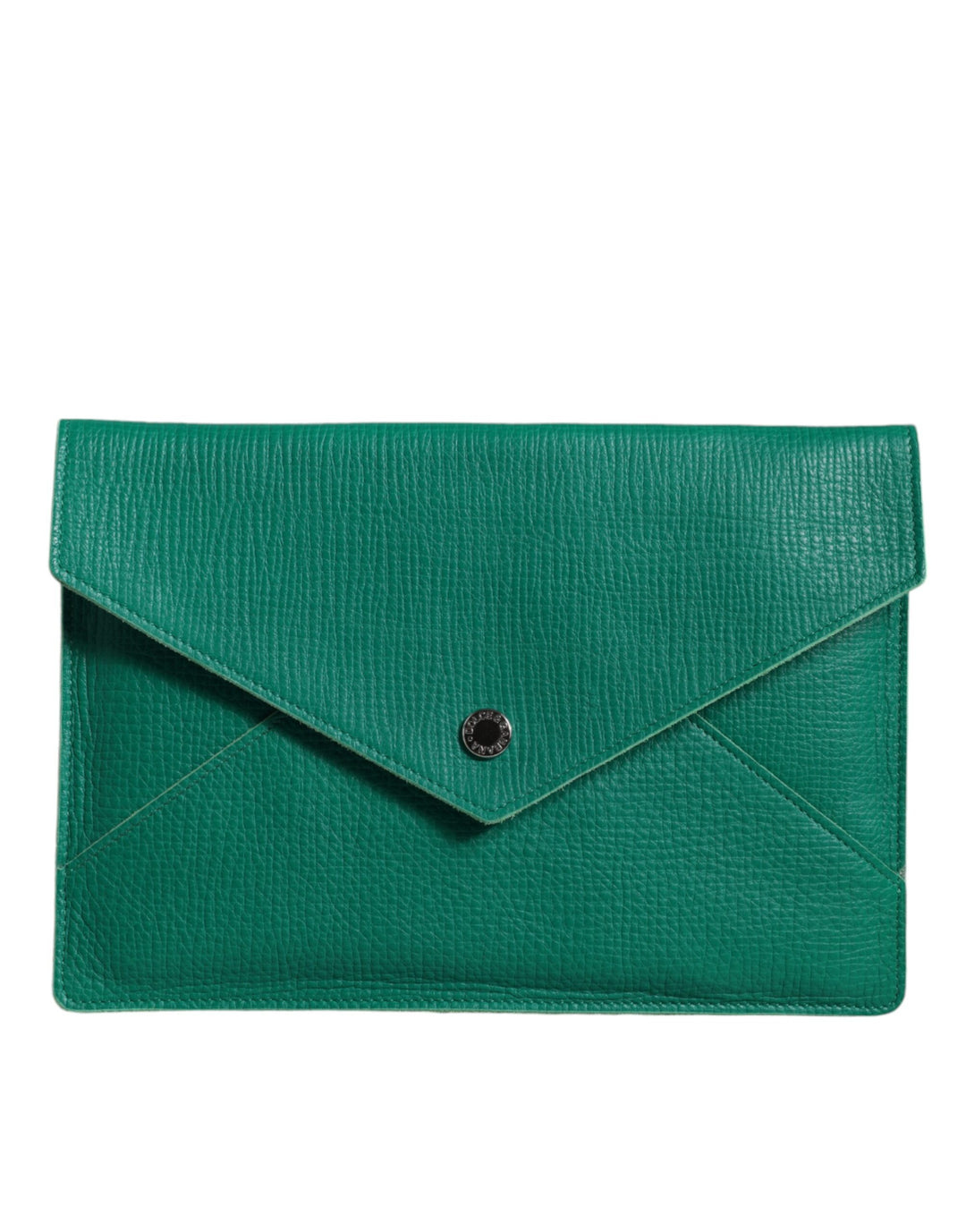 Dolce & Gabbana - Dolce & Gabbana Green Leather Handbag Clutch Mini Purse Pouch Tablet Case - BAG1542 - Ask Me Wear