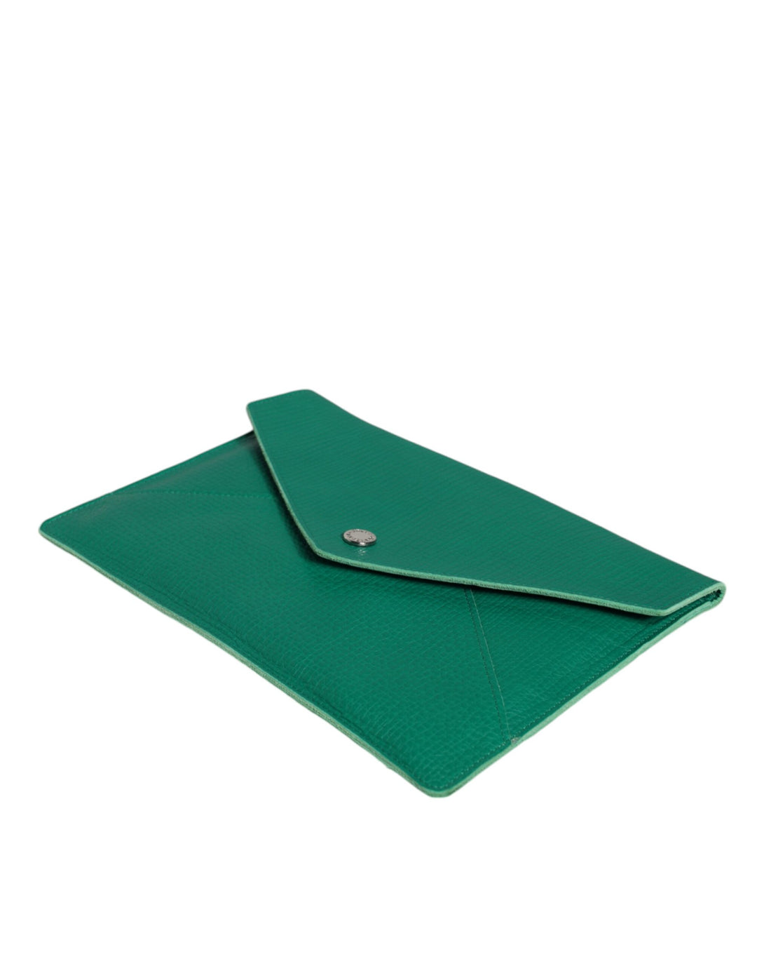 Dolce & Gabbana - Dolce & Gabbana Green Leather Handbag Clutch Mini Purse Pouch Tablet Case - BAG1542 - Ask Me Wear