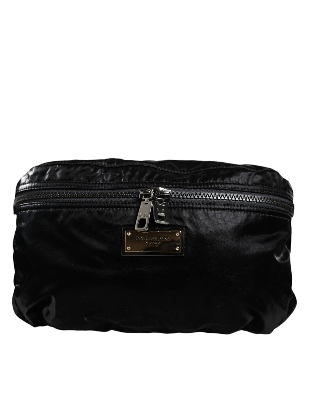 Dolce & Gabbana - Dolce & Gabbana Black Nylon Fabric Belt Waist Fanny Pack Bag - BAG4106 - Ask Me Wear