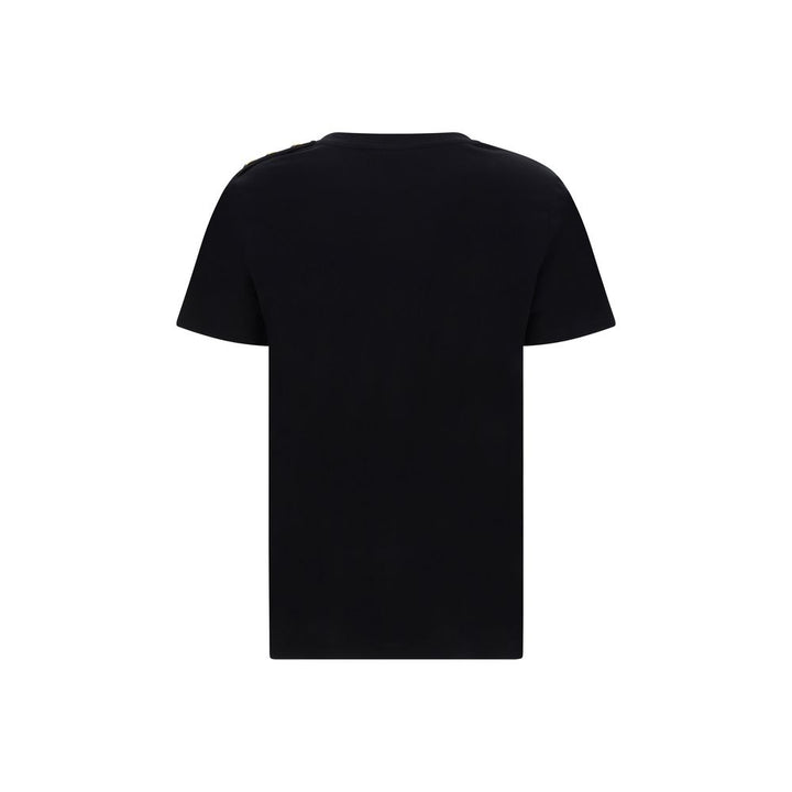 Balmain Black Cotton T-Shirt