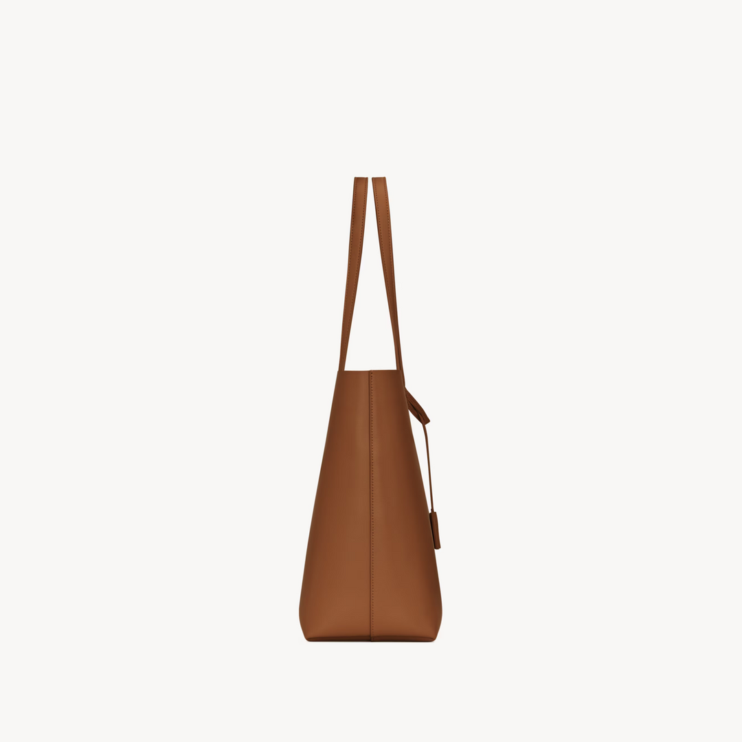 Saint Laurent Large East/West Tote Bag in Brick Leather – Cassandre Charm