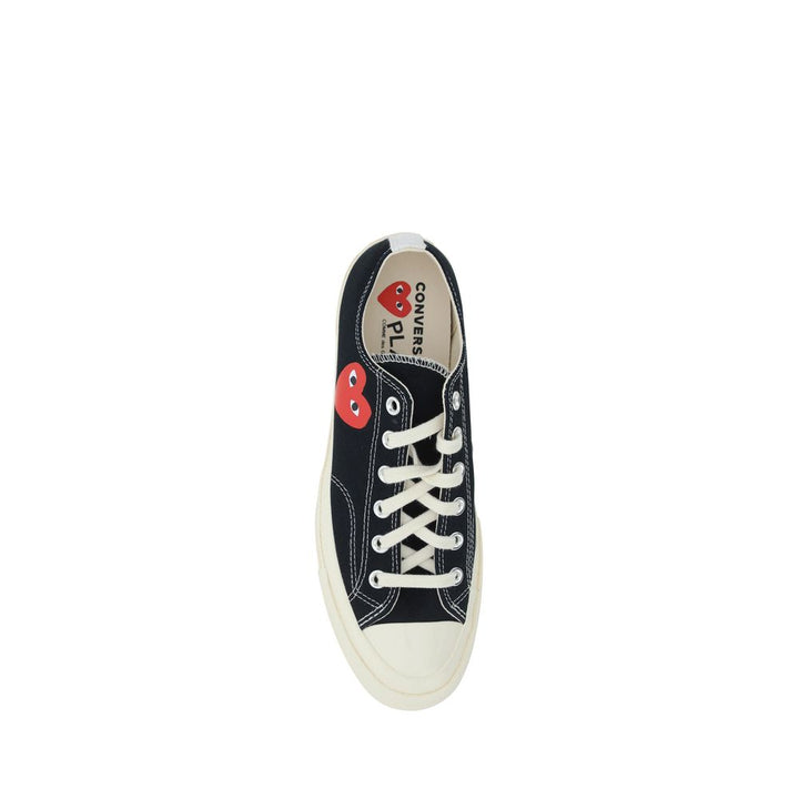 Comme Des Garçons Play x Converse Black Rubber Low Top Sneakers
