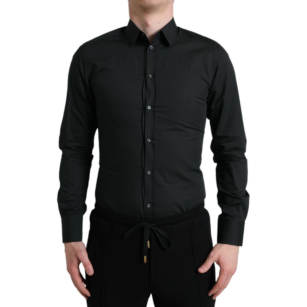 Dolce Gabbana Black Cotton Shirt - Main Image