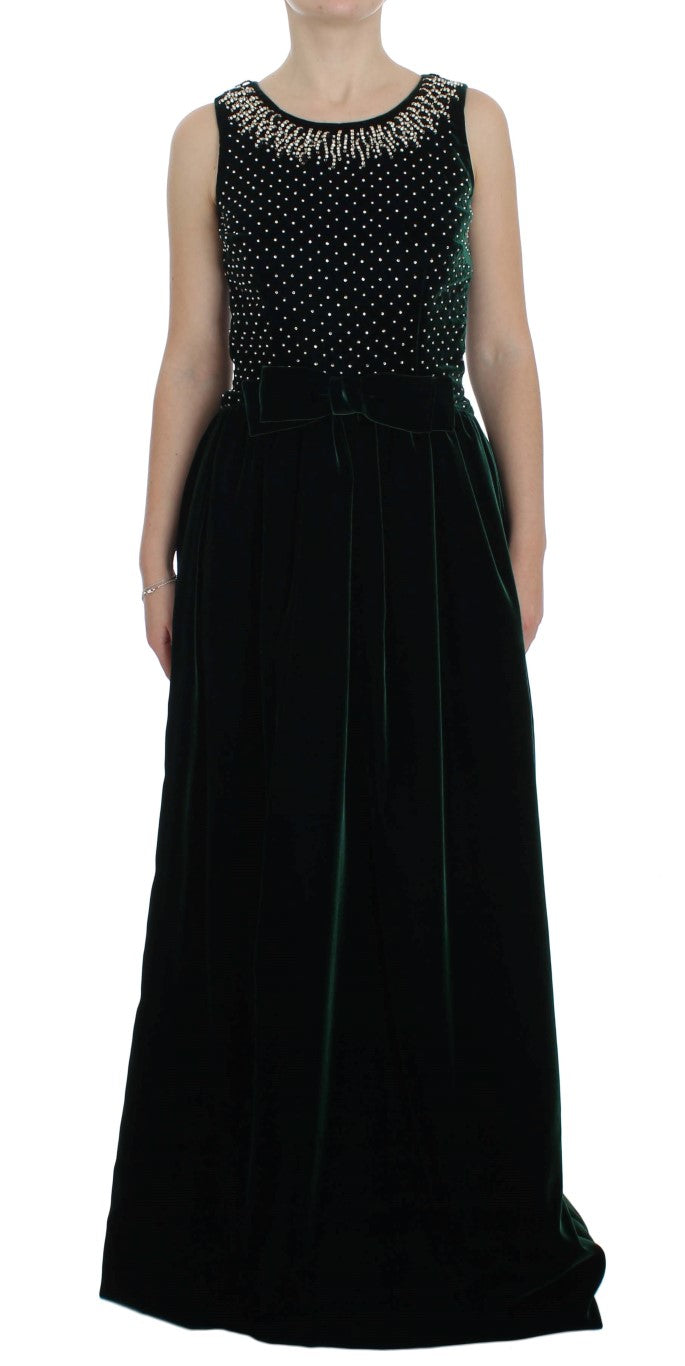 Dolce and Gabbana Velvet Maxi Dress 102955745578  Ask Me Wear