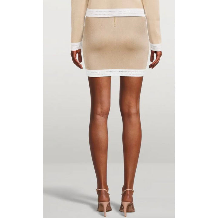 Balmain Beige Viscose Skirt