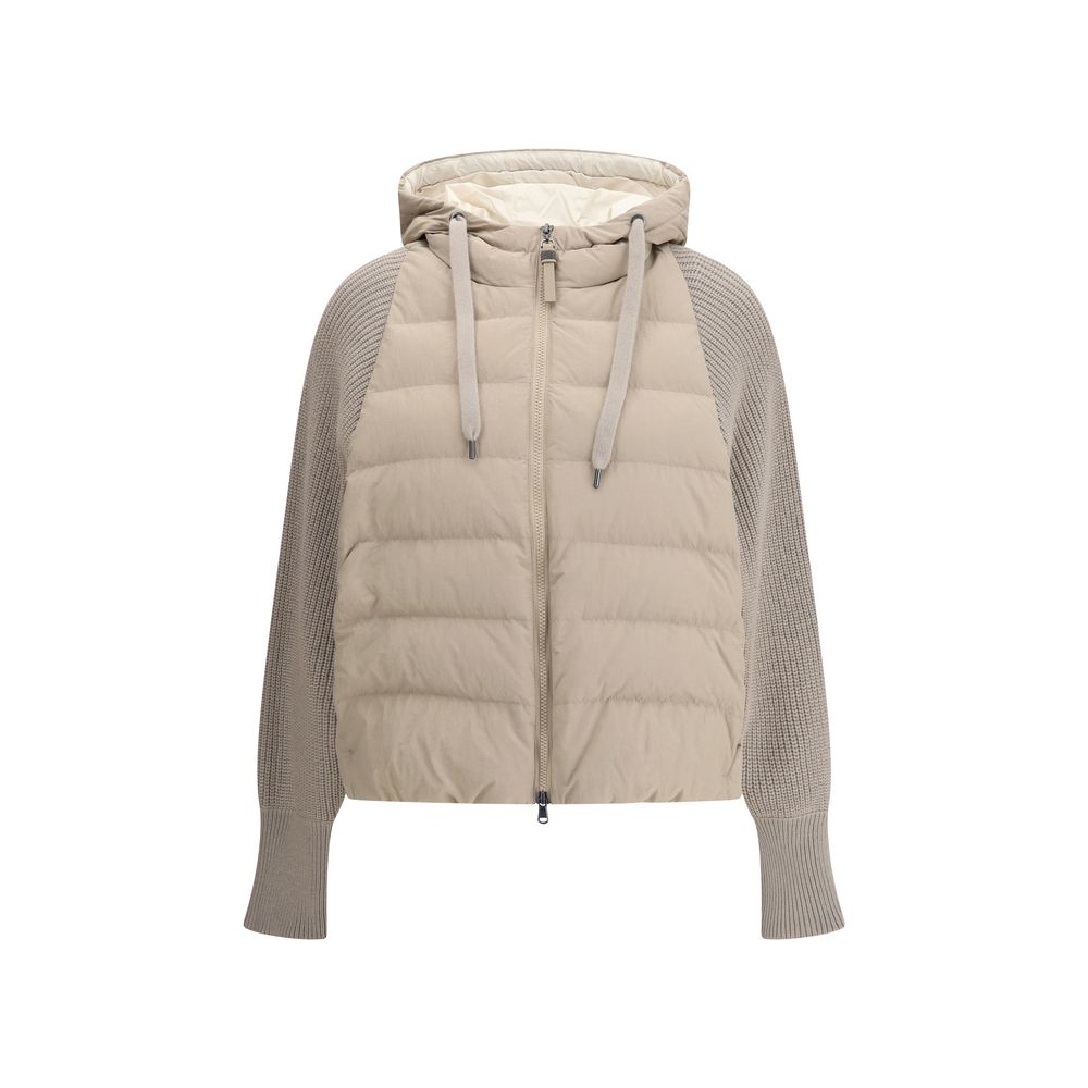 Brunello Cucinelli Wool sleeved Down Jacket | Luxury