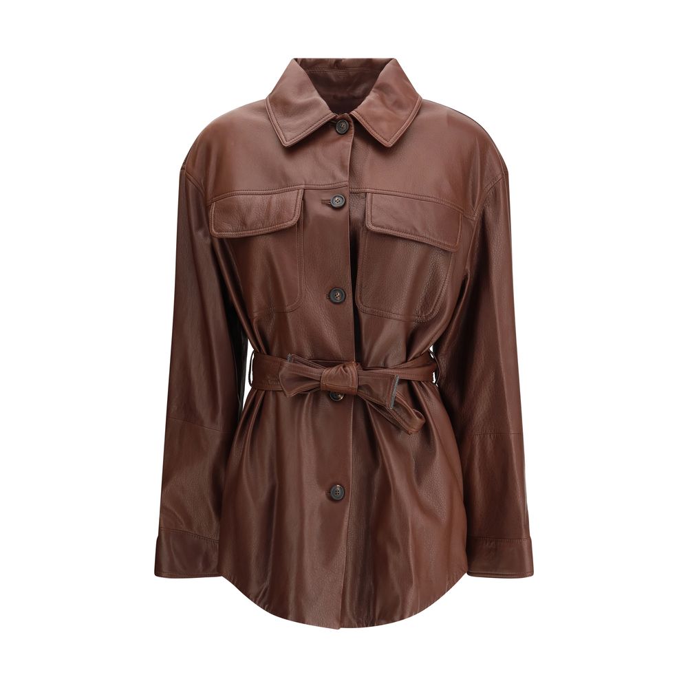 【VIP価格】BRUNELLO CUCINELLI Saharan leather Jacket Brunello Cucinelli Saharan leather Jacket | Luxury Designer