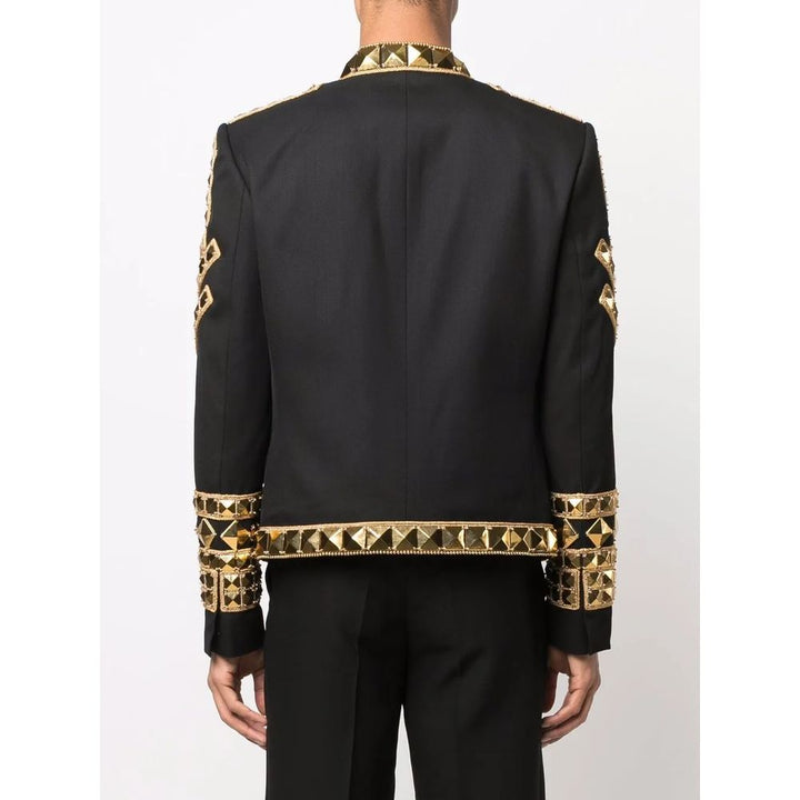 Balmain Black Acetate Men's Blazer