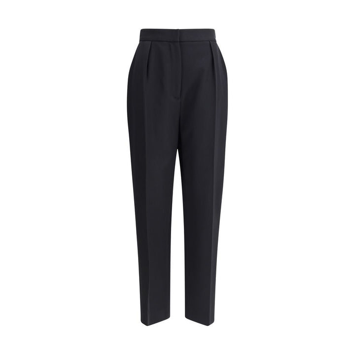 Balmain Black Wool Dress Pants
