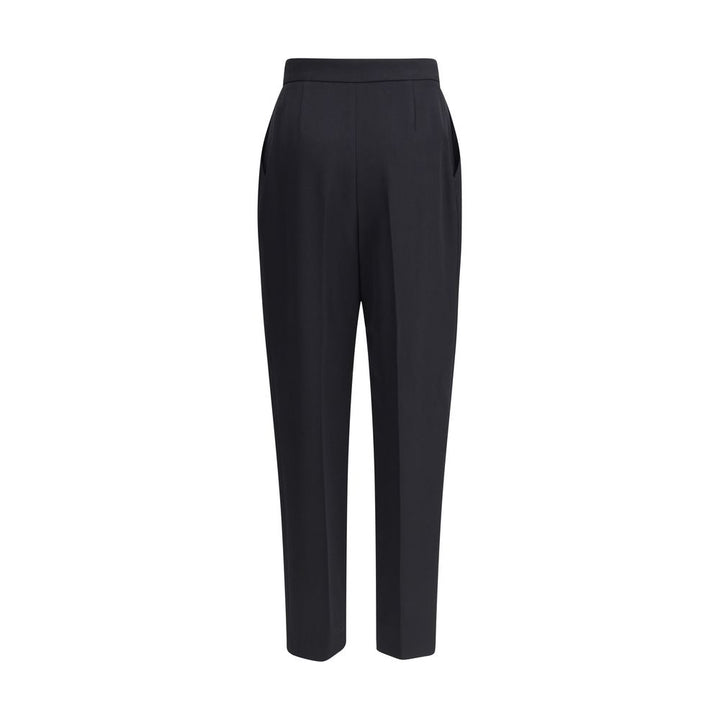 Balmain Black Wool Dress Pants