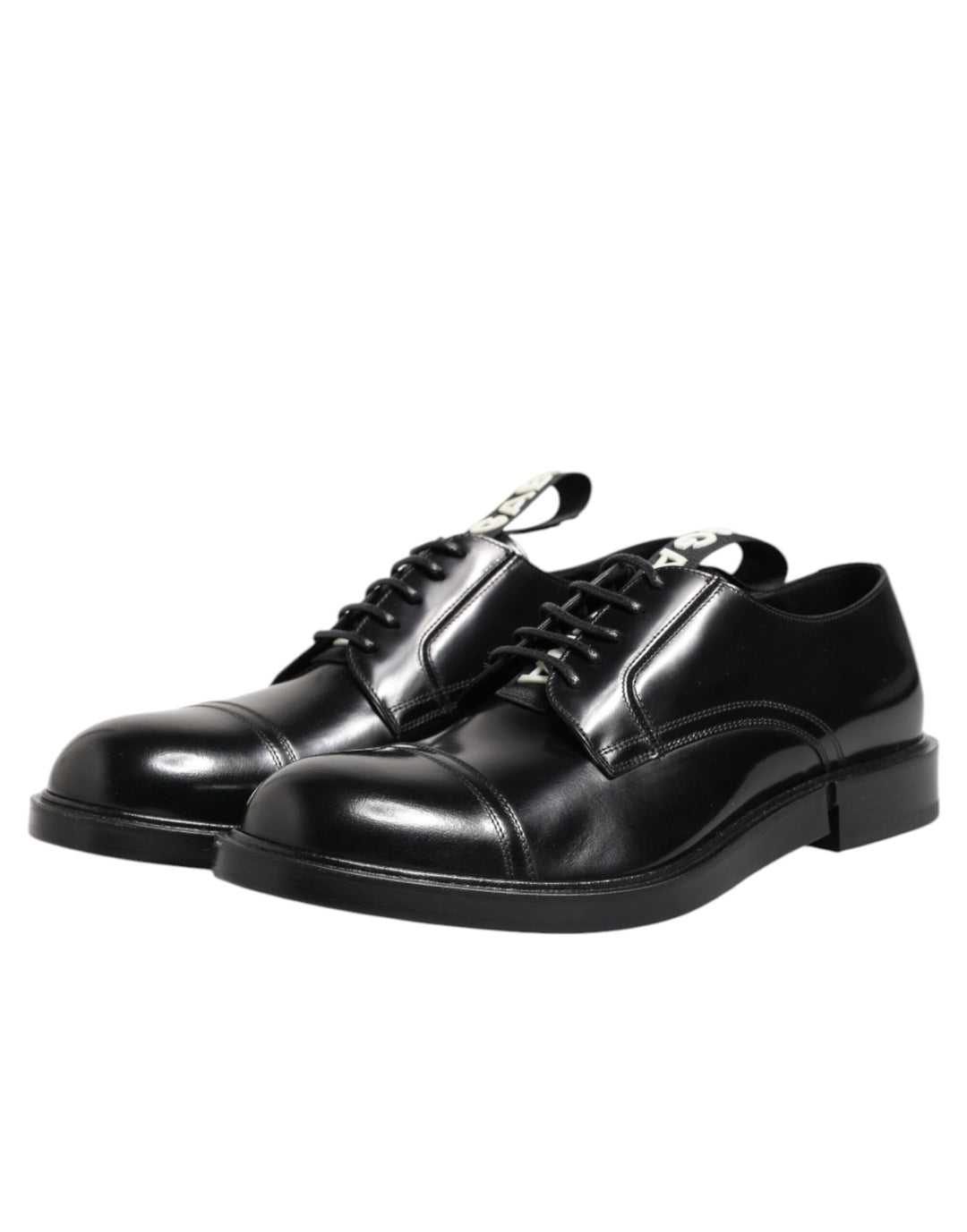 Dolce & Gabbana Black Leather Dress Lace Up Men Formal Shoes