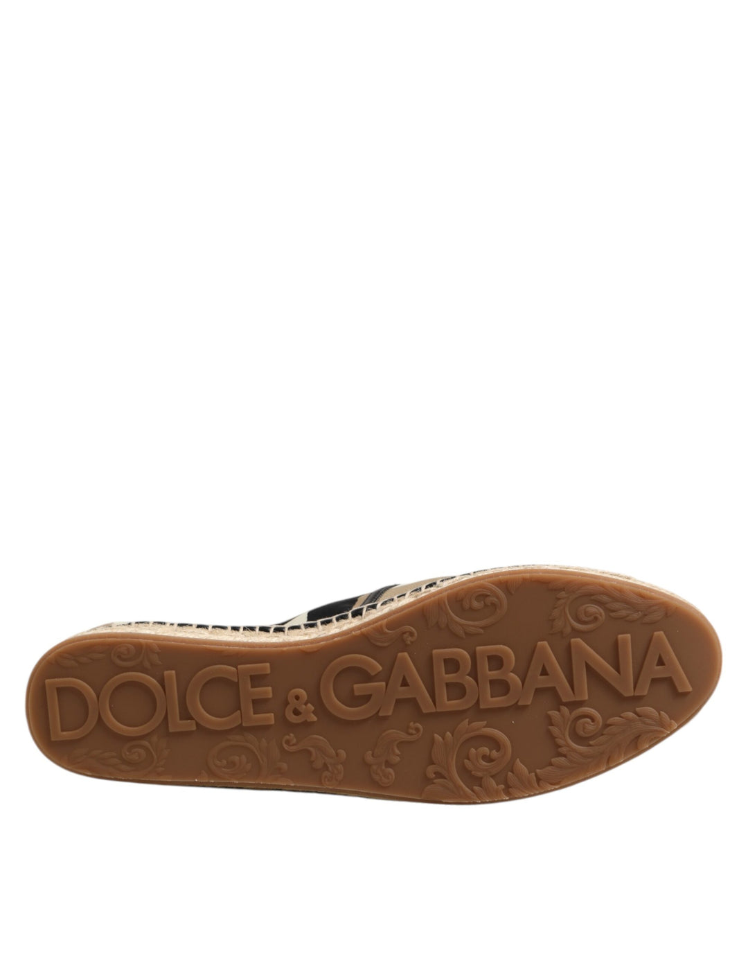 Dolce & Gabbana Multicolor Stripes Canvas Flat Espadrille Shoes