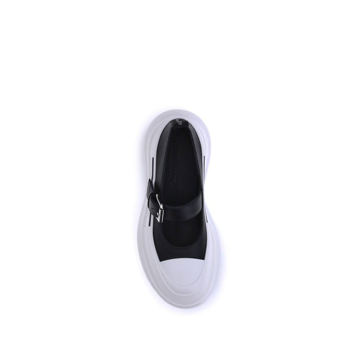 Alexander McQueen Black Rubber Ballet Flats